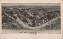 Harvard University Aerial View, Cambridge, MA Postcard