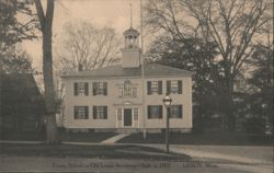 Trinity School Old Lenox Academy, Built 1803 Postcard