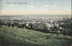 Amesbury, Mass. - Birdseye View Postcard