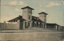 State Bath House, Lynn Beach Postcard