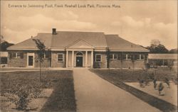 Entrance to Swimming Pool, Frank Newhall Look Park Postcard