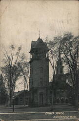 Chimes Tower and Church Steeple Postcard