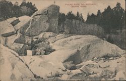 Pulpit Rock, No. Scituate Beach, Mass. Postcard