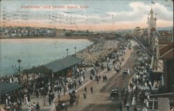 Panoramic View Revere Beach Postcard