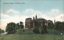 Wellesley College Main Building Postcard