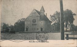 Methodist Church, Upton, MA Postcard