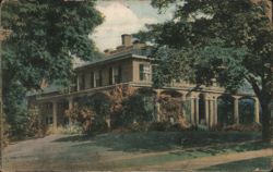 Residence of W. E. Wood, Greenfield, MA Postcard
