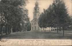 Unitarian Church, Northboro, MA Postcard