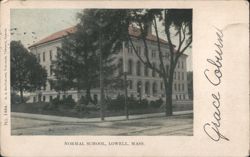 Normal School, Lowell, Mass. Postcard