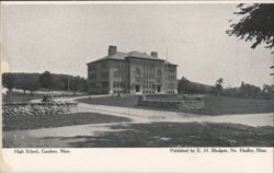 High School, Gardner, MA Postcard