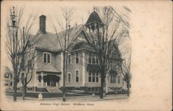 Attleboro High School Postcard
