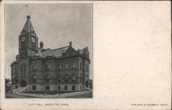 City Hall, Brockton, Massachusetts Postcard