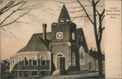 Freewill Baptist Church, Amesbury, MA Postcard