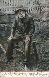 Gloucester Fisherman with Pipe and Beard Postcard