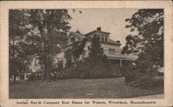 Jordan Marsh Company Rest House for Women, Wrentham, MA Postcard