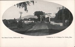New Boston Crossing Railroad, Baldwinsville, MA Postcard