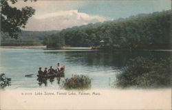Lake Scene, Forest Lake, Palmer, Mass. Postcard