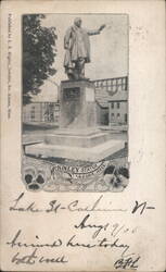 McKinley Statue, Adams, MA Postcard