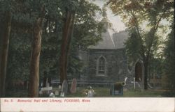 Memorial Hall and Library Postcard