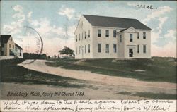 Amesbury Rocky Hill Church 1785 Postcard