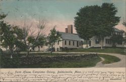 Farm House, Templeton Colony, Baldwinville, MA Postcard