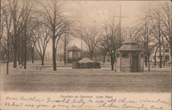 Fountain on Common, Lynn, MA Postcard