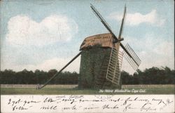 Oldest Windmill on Cape Cod Postcard
