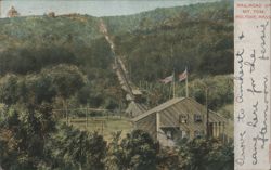 Railroad Up Mt. Tom, Holyoke, MA Postcard