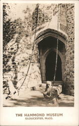 Hammond Museum Entrance, Drawbridge Postcard
