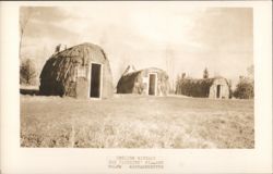 English Wigwams, The Pioneers' Village Postcard