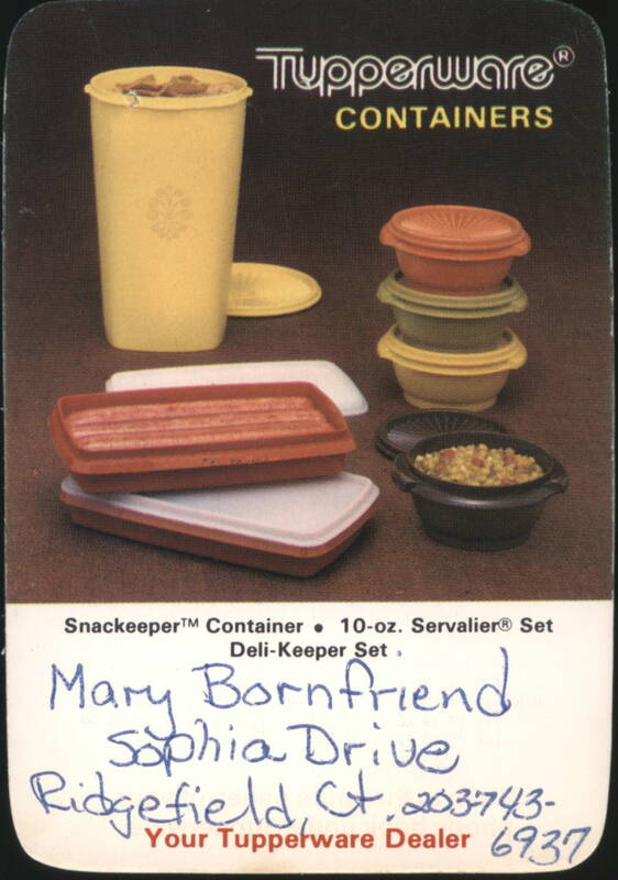 1979 Tupperware Containers Snackkeeper Servalier Deli-Keeper