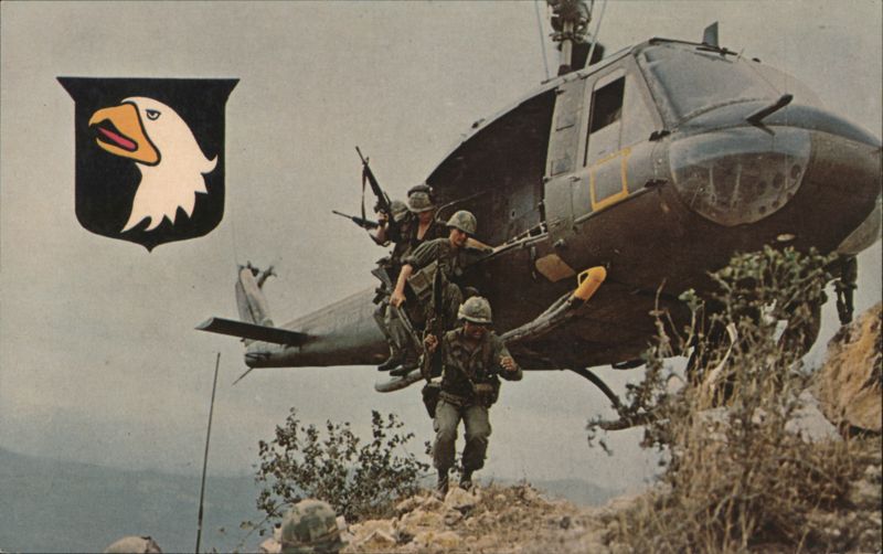 Airborne in Action in Vietnam in 1971 Army
