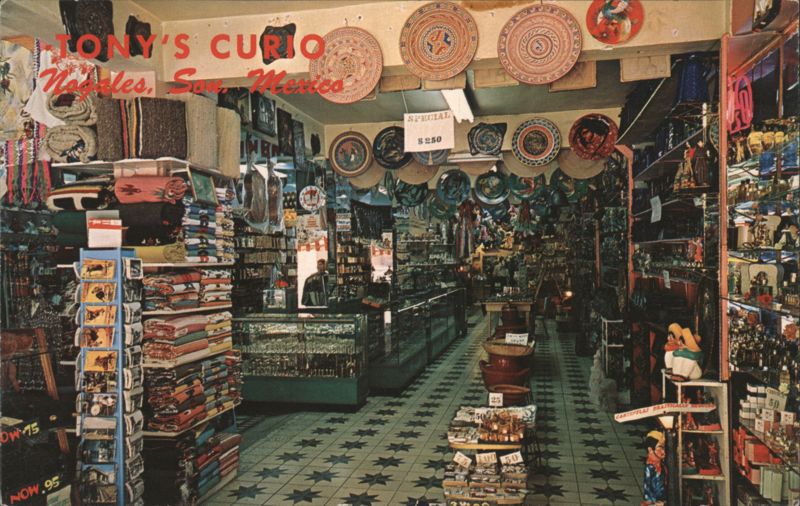 Tony's Curio Store Interior, Mexican & Indian Products Nogales Mexico