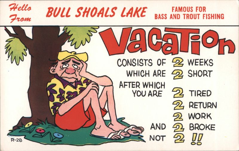 Humorous Vacation Definition, Bull Shoals Lake Comic, Funny