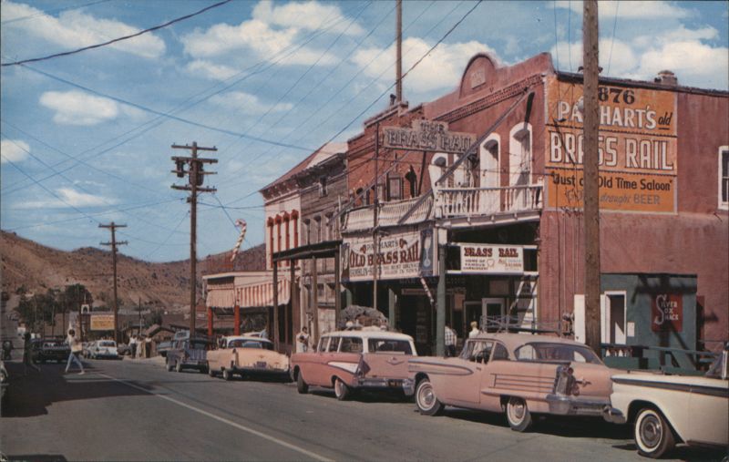 Virginia City, NV Old Brass Rail Saloons & Historic Street Nevada