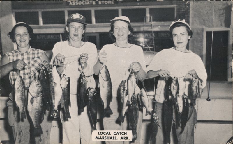 Four Women with Local Catch, Marshall, AR Arkansas