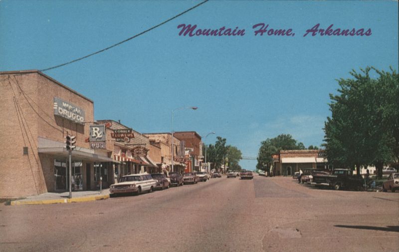 Mountain Home, AR Main Street, Morgan Drug Co. Arkansas