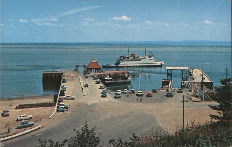 Trans-St.-Laurent Ferry Liner at St.-Simeon Wharf St. -Simeon QC Canada
