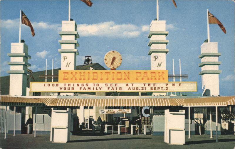 Exhibition Park Entrance, PNE Fair Vancouver BC Canada