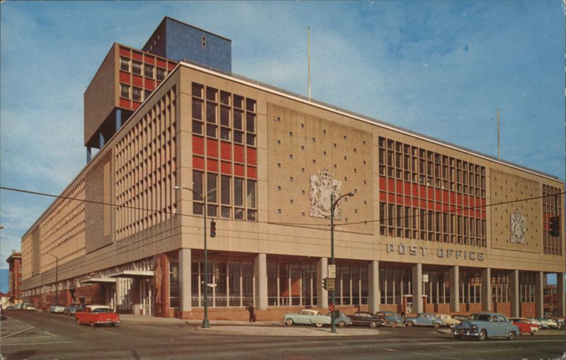 Vancouver Post Office, Modern with Electronic Parcel Sorting BC Canada