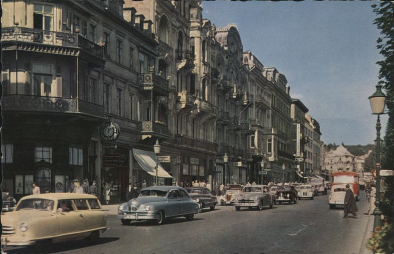 Wiesbaden Wilhelmstraße Street Scene, Cars & Buildings Germany
