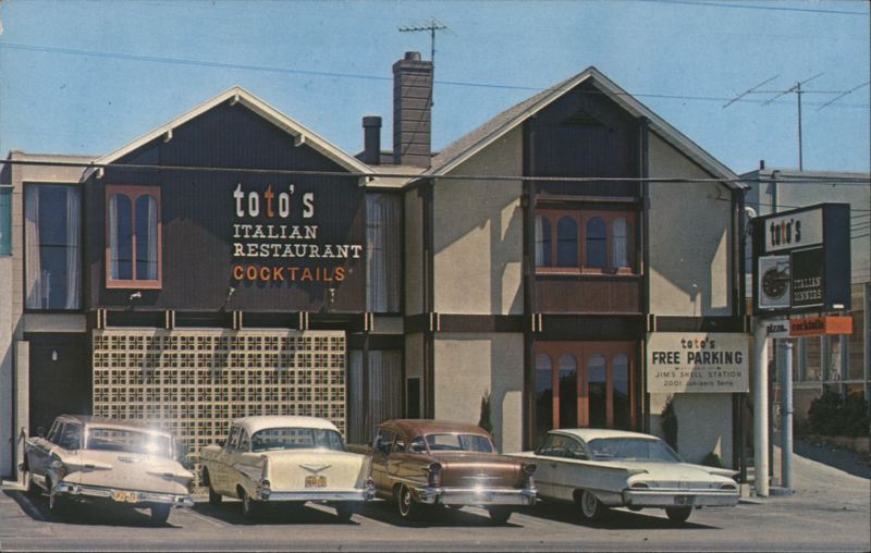 Toto's Italian Restaurant Cocktails, Daly City California