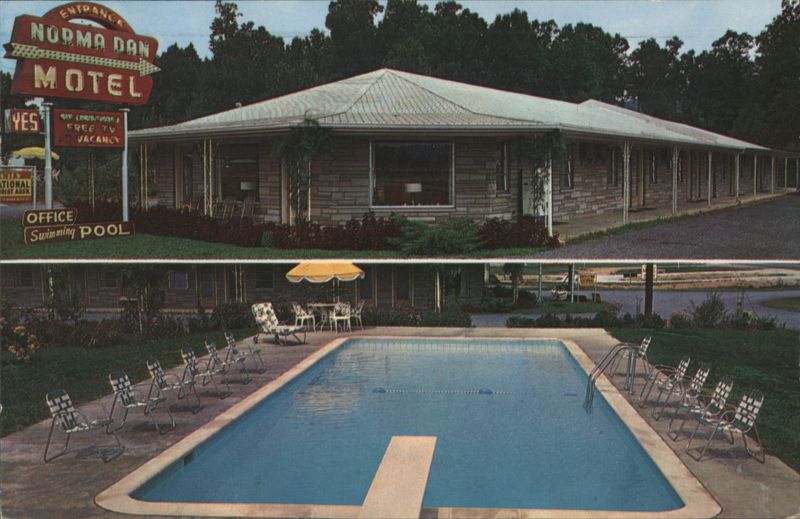Norma Dan Motel, Pigeon Forge, TN - Building & Swimming Pool Tennessee