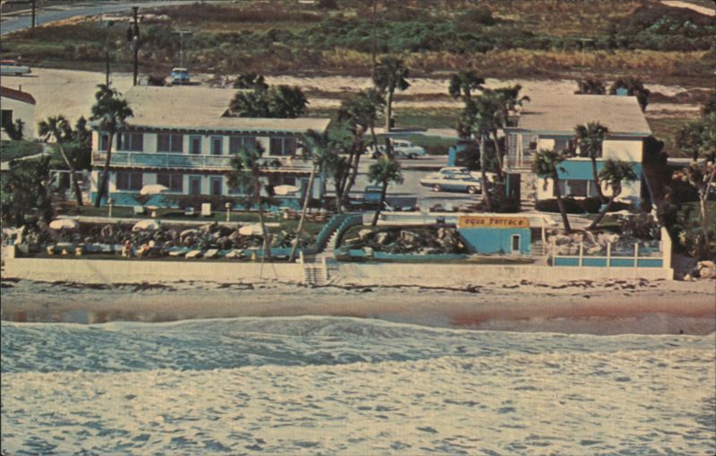 Aqua Terrace Motel, Oceanfront, Ormond Beach, FL Florida