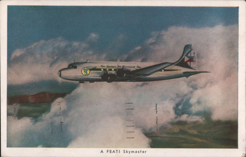 FEATI Skymaster DC-4 Airplane in Flight Aircraft