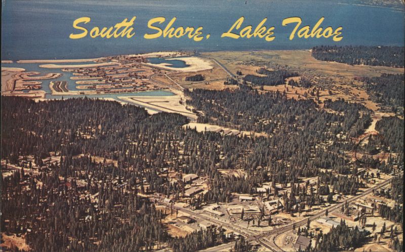 South Shore, Lake Tahoe Aerial View California