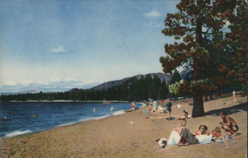 On the Beach at Lake Tahoe California
