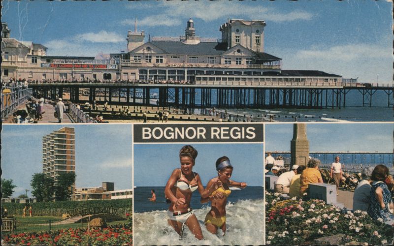 Bognor Regis Pier, Beach, and Modern Building United Kingdom
