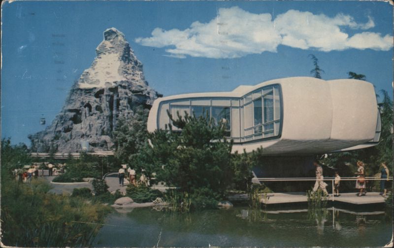 Disneyland House of the Future & Matterhorn Anaheim California