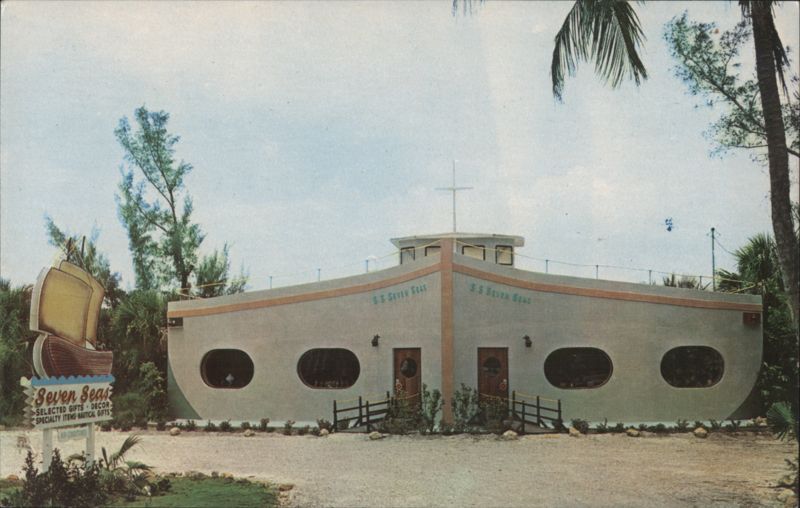 Seven Seas Ship-Shaped Gift Store, Sanibel Island, FL Florida